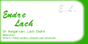 endre lach business card